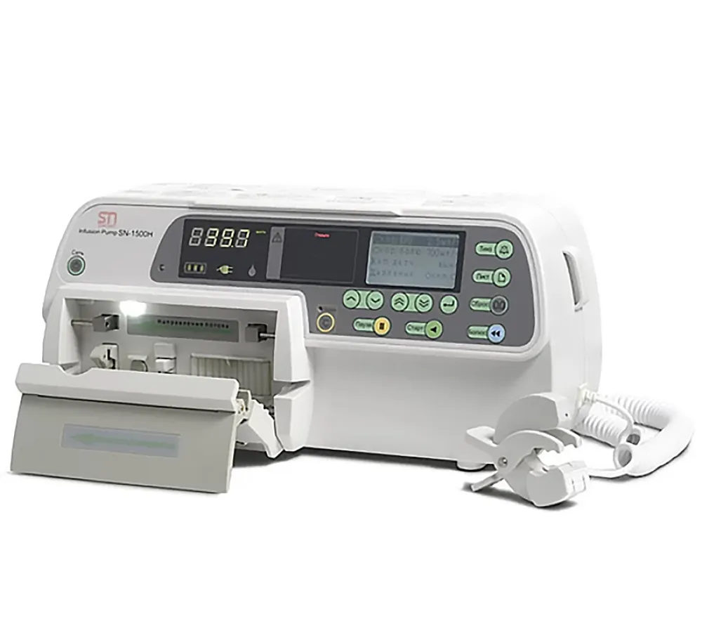 SinoMDT SN-1500H насос инфузионный для ветеринарии со встроенным подогревателем, скорость инфузии 0.1-1500 мл/ч  3