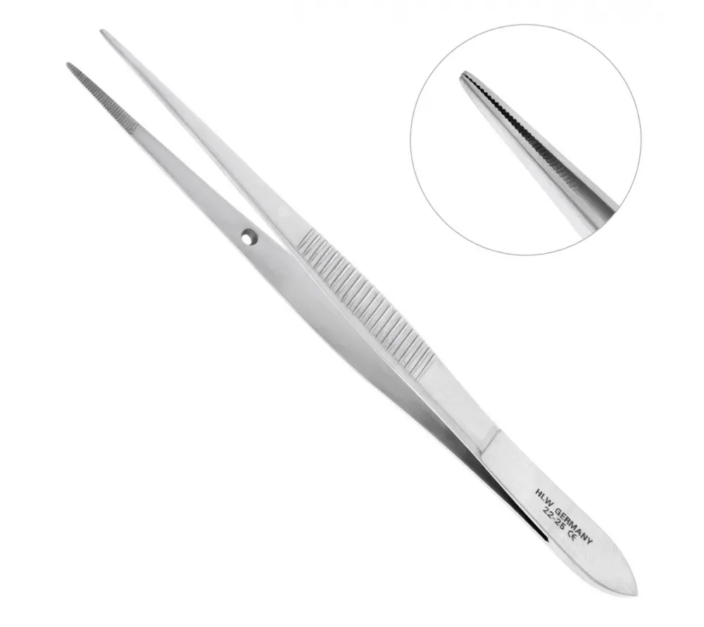 hlw пинцет анатомический, 115 мм
