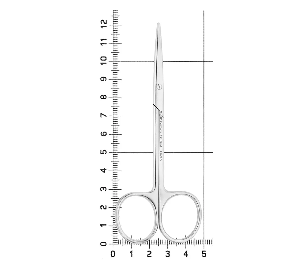 hlw metzenbaum ножницы хирургические прямые, 120 мм, тупой кончик  4