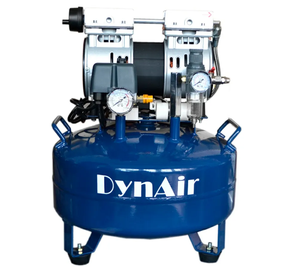 dynamic da5001 безмасляный компрессор на одну установку, 1-фазный, ресивер 30 л, 60 л/мин