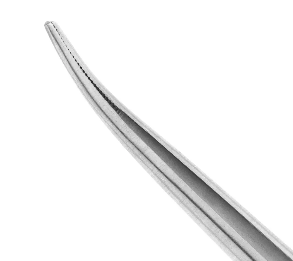 hlw пинцет микрохирургический анатомический изогнутый, 180 мм  2