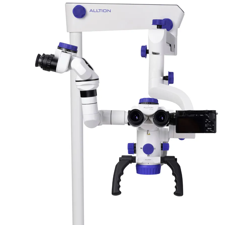 alltion am-5000vf стоматологический микроскоп с вариоскопом и флуоресцентным режимом  10