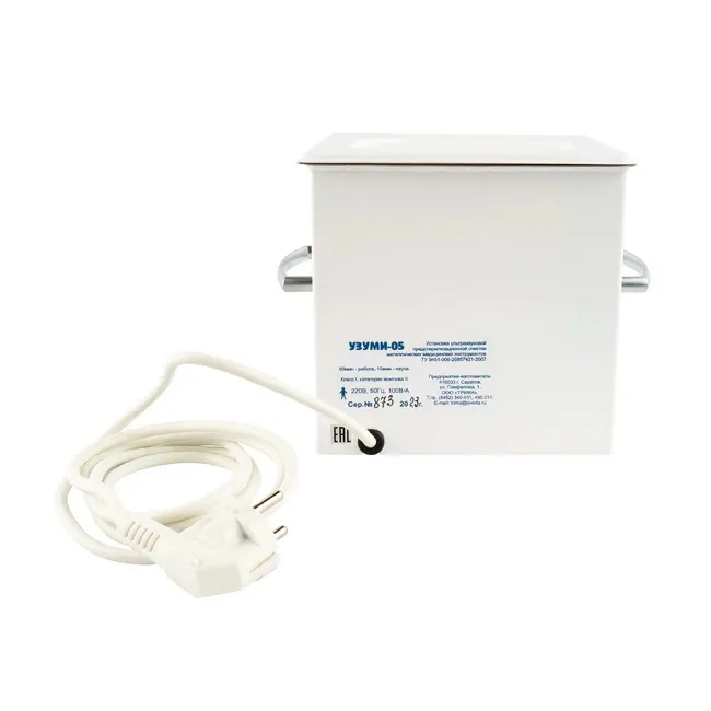 трима узуми 05 ультразвуковая мойка для предстерилизационной очистки стоматологического инструмента, 1 л  3