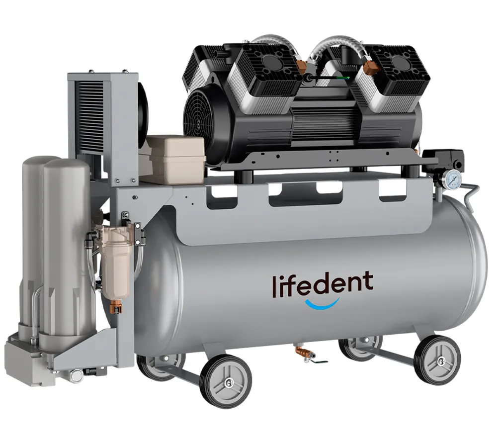 lifedent ss220 компрессор для 6-ти стоматологических установок, с осушителем, 100 л, 280 л/мин