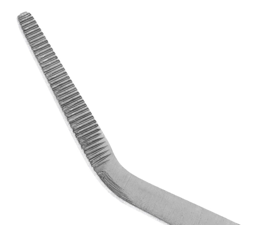 hlw gomel микропинцет анатомический изогнутый, 180 мм  2