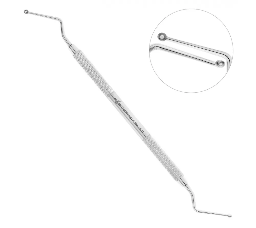 hlw martin ложка кюретажная круглая, 2,0 мм