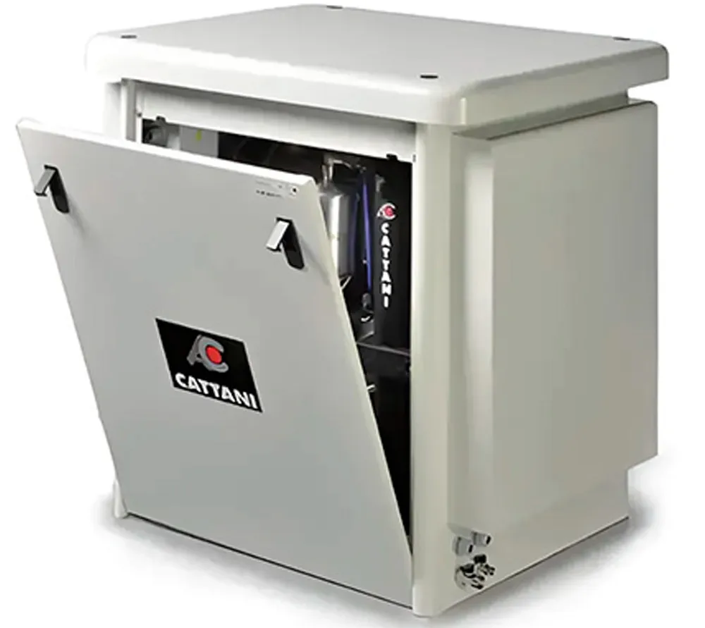 cattani безмасляный компрессор для одной стоматологической установки, с осушителем, с кожухом, с ресивером 30 л, 68 л/мин  3