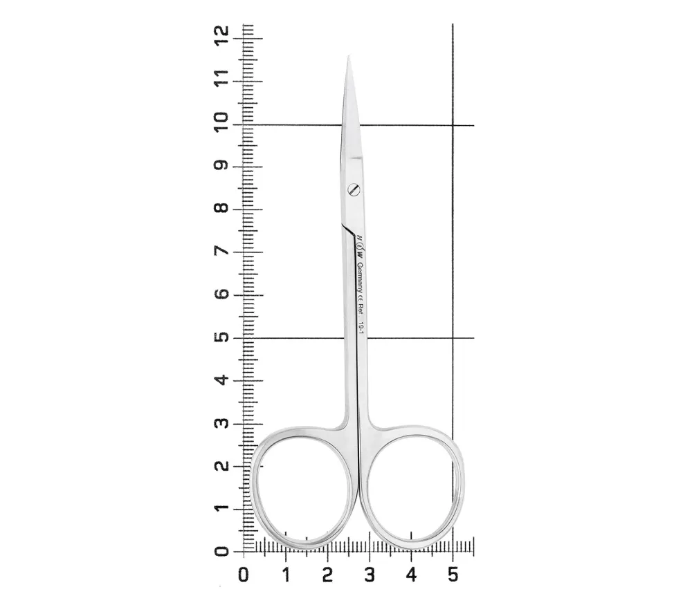 hlw iris ножницы хирургические прямые, 115 мм  4