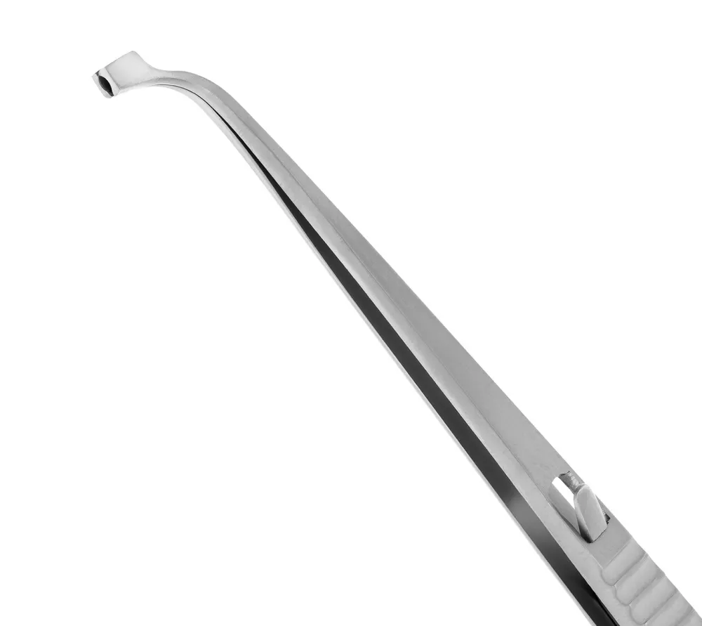 hlw пинцет для имплантации, титановый, с зажимом, 160 мм  2