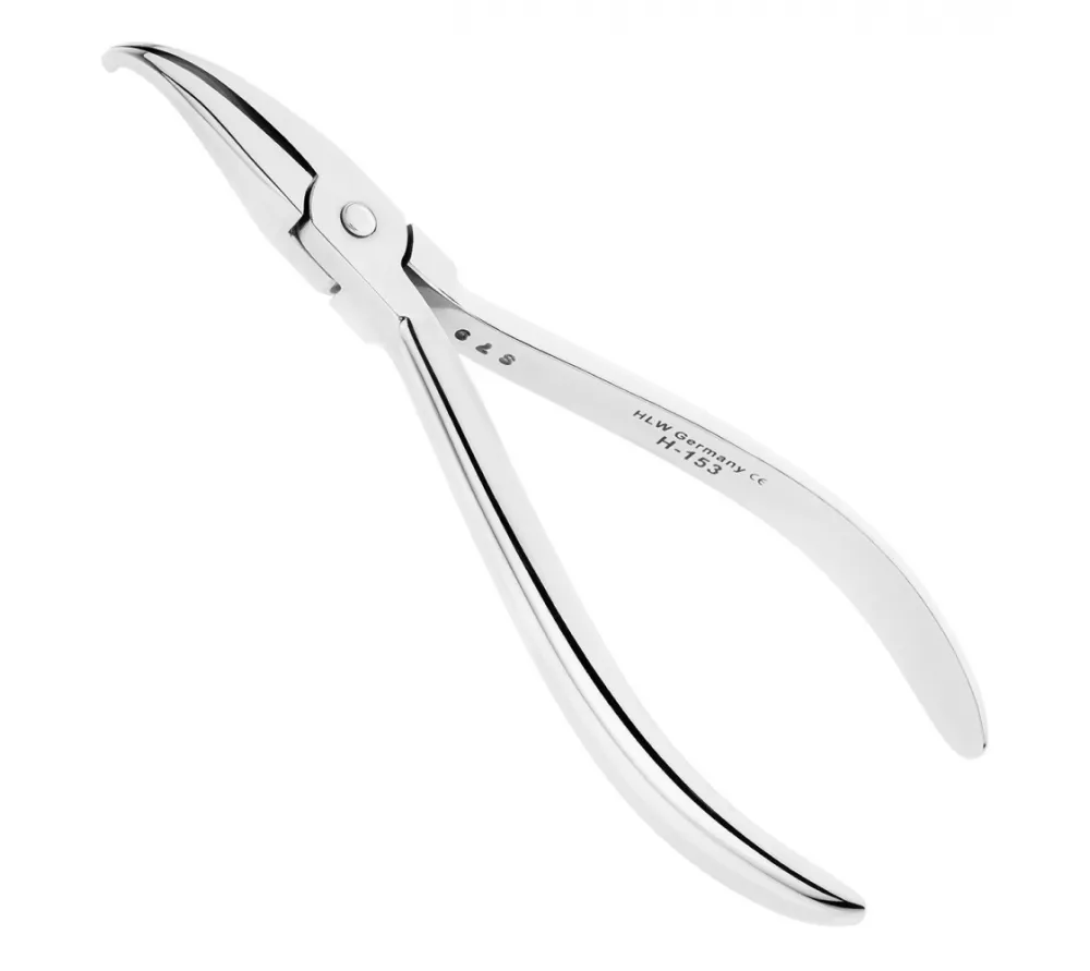 hlw щипцы хау с укороченными щечками, изогнутые, 13 см