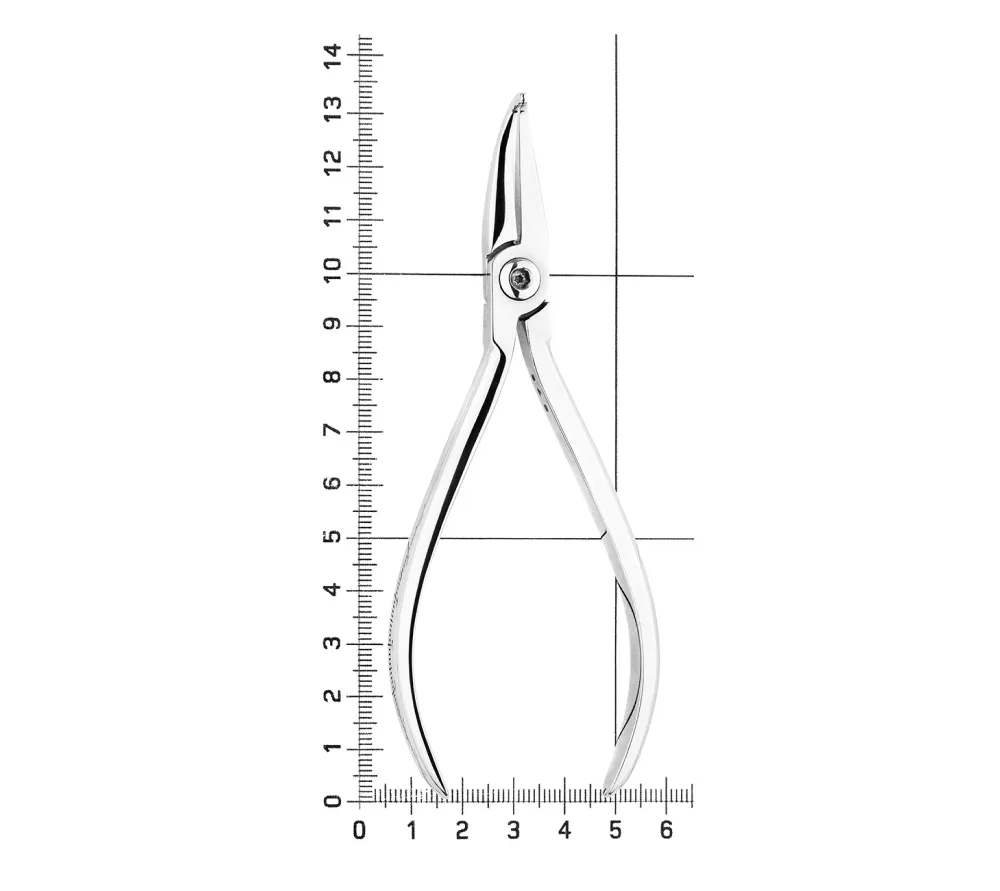 hlw щипцы хау с укороченными щечками, изогнутые, 13 см  4
