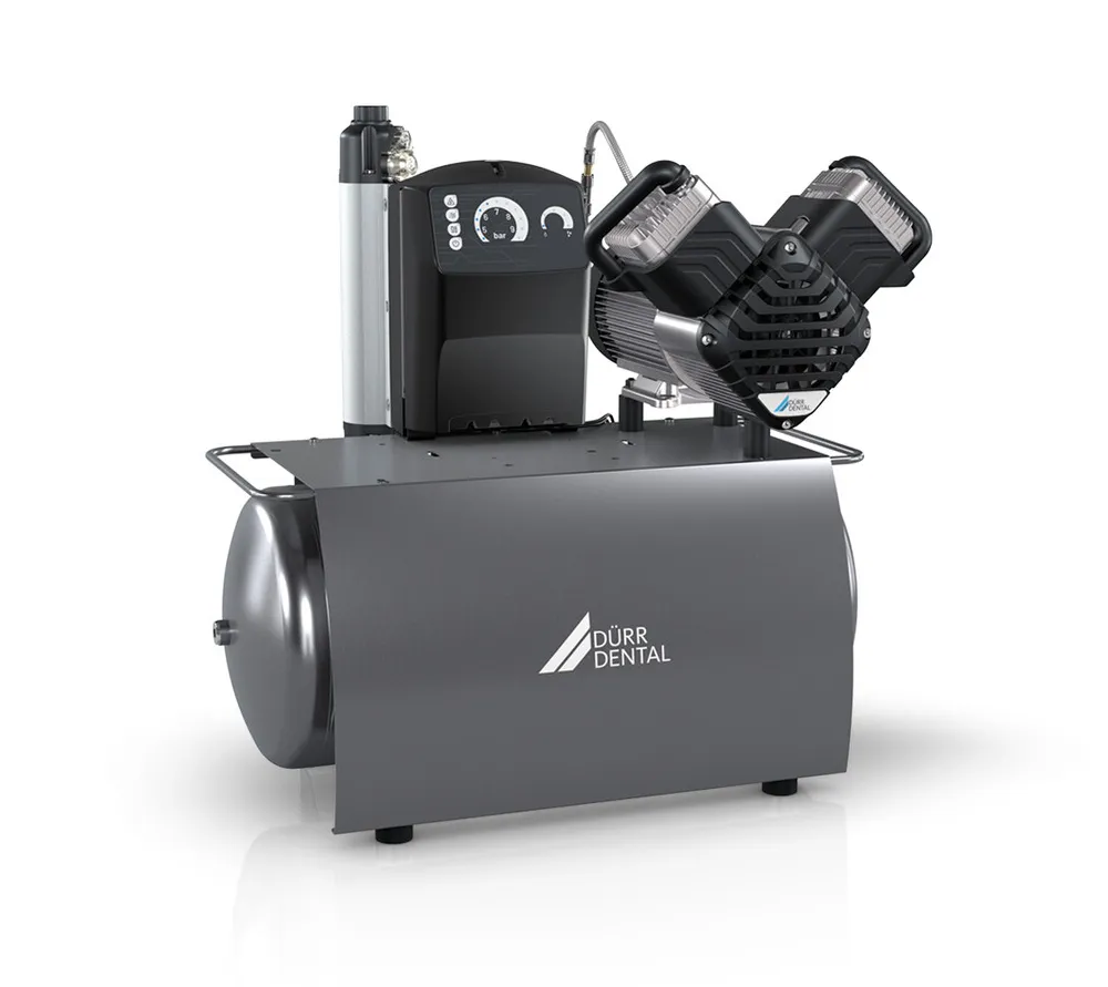 dürr dental duo tandem безмасляный компрессор для 2-х установок, с осушителем, с ресивером 50 л, 125 л/мин