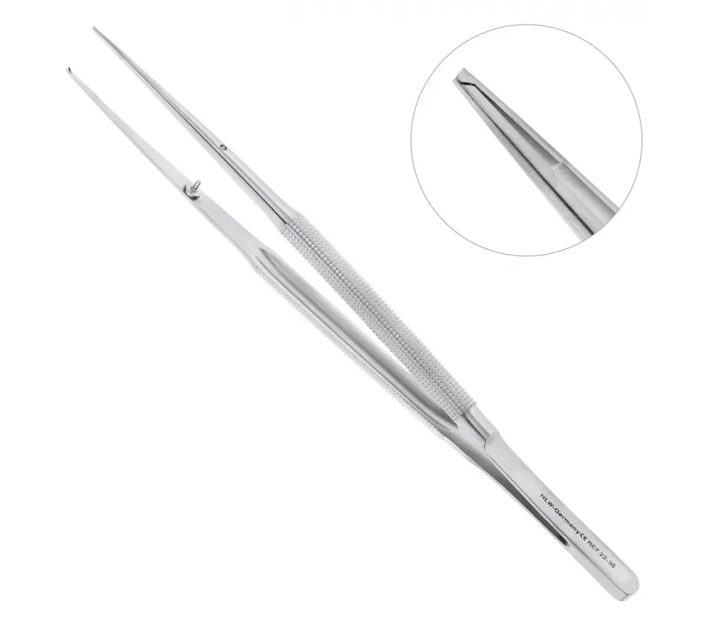 hlw gomel микропинцет хирургический прямой, 180 мм