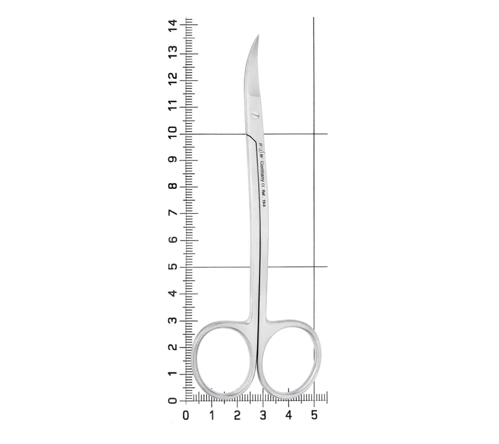 hlw la grange ножницы хирургические двойной изгиб, 135 мм  5
