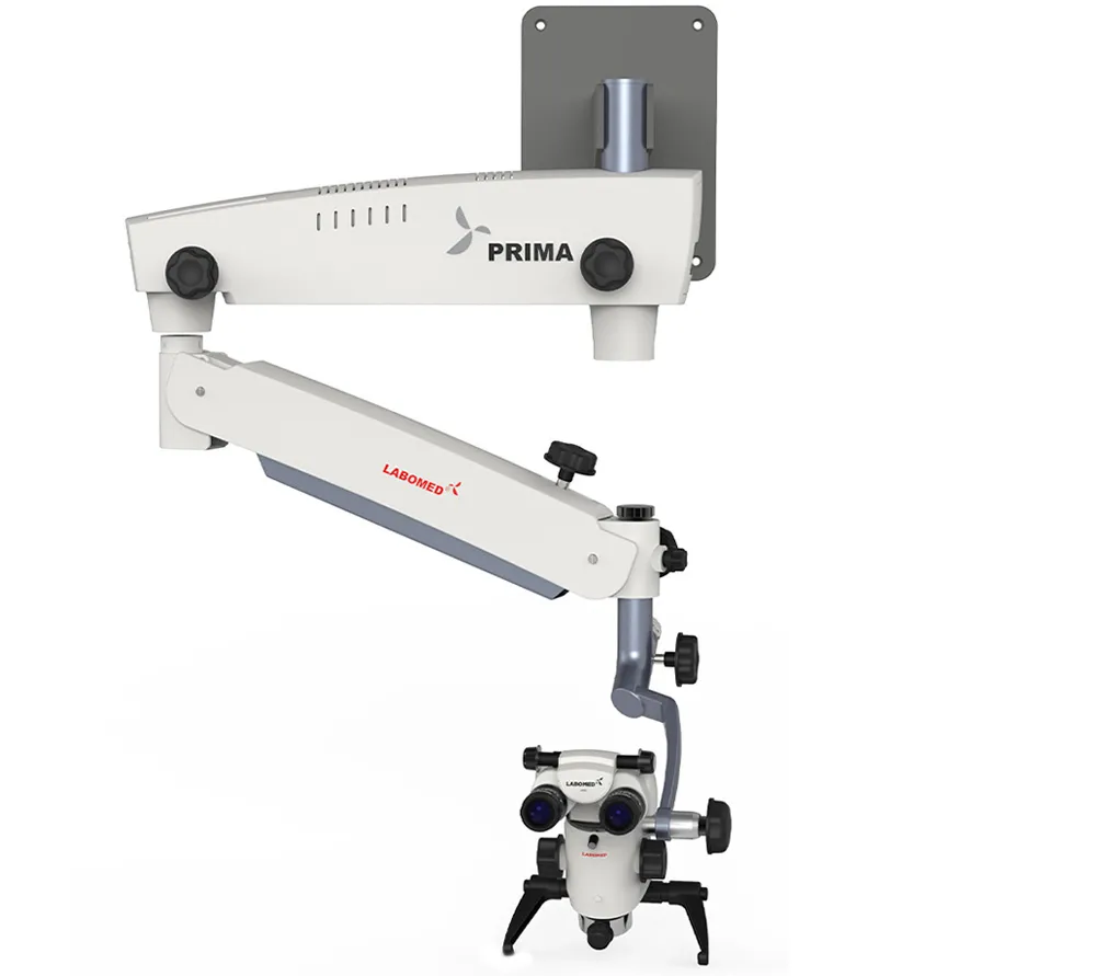 labomed prima dnt стоматологический операционный микроскоп с 5-ти ступенчатым увеличением и светодиодным освещением  4