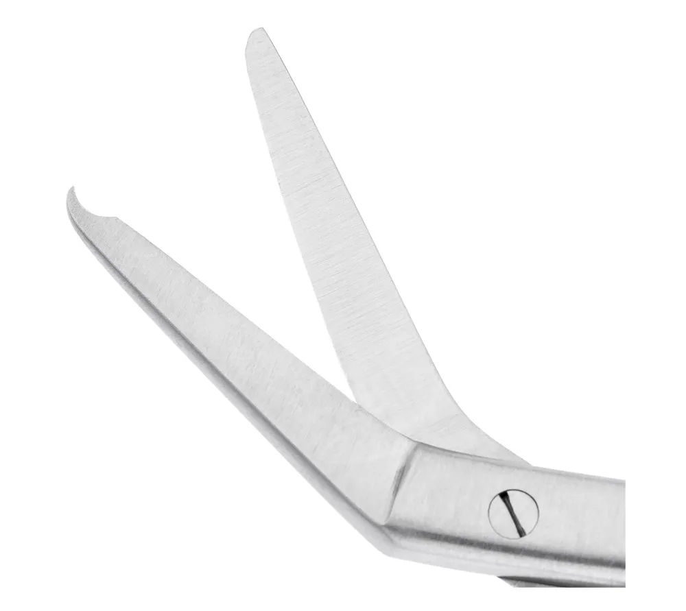 hlw nahtschere 19-13a,115 мм ножницы хирургические угловые для снятия швов  3