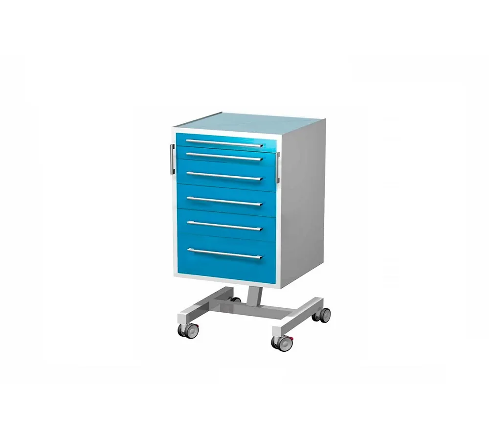 arkodor ar-39 передвижная тумба с шестью выдвижными ящиками, сверху стекло