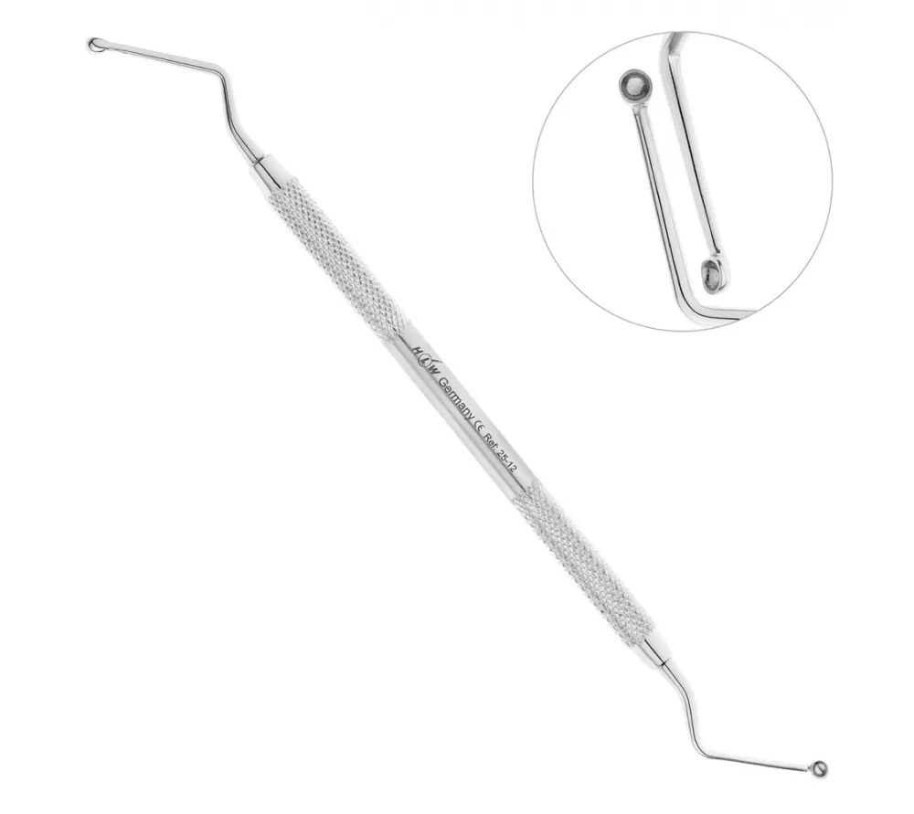 hlw martin ложка кюретажная круглая, 3,0 мм