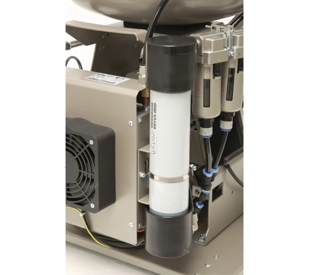 ekom dk50 plus s безмасляный компрессор для одной стоматологической установки с кожухом, без осушителя, с ресивером 25 л, 75 л/мин  4