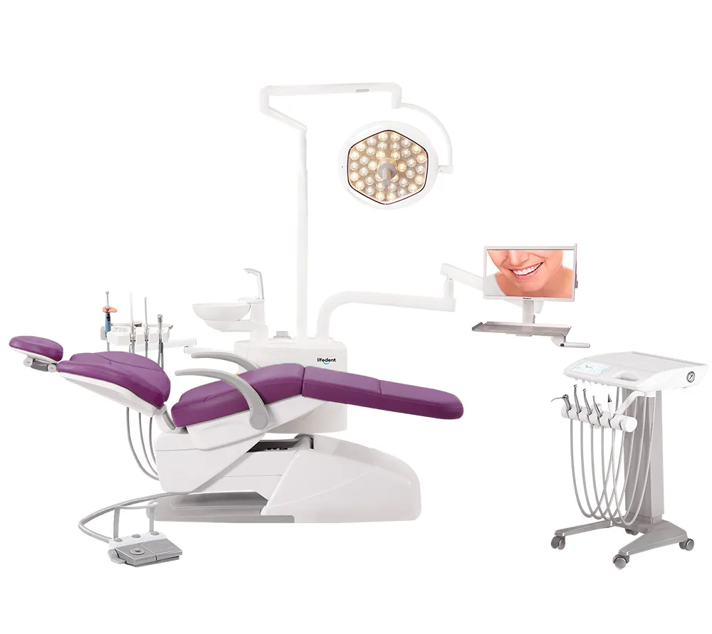 lifedent e9-x стоматологическая установка c подкатным модулем. цвет s10