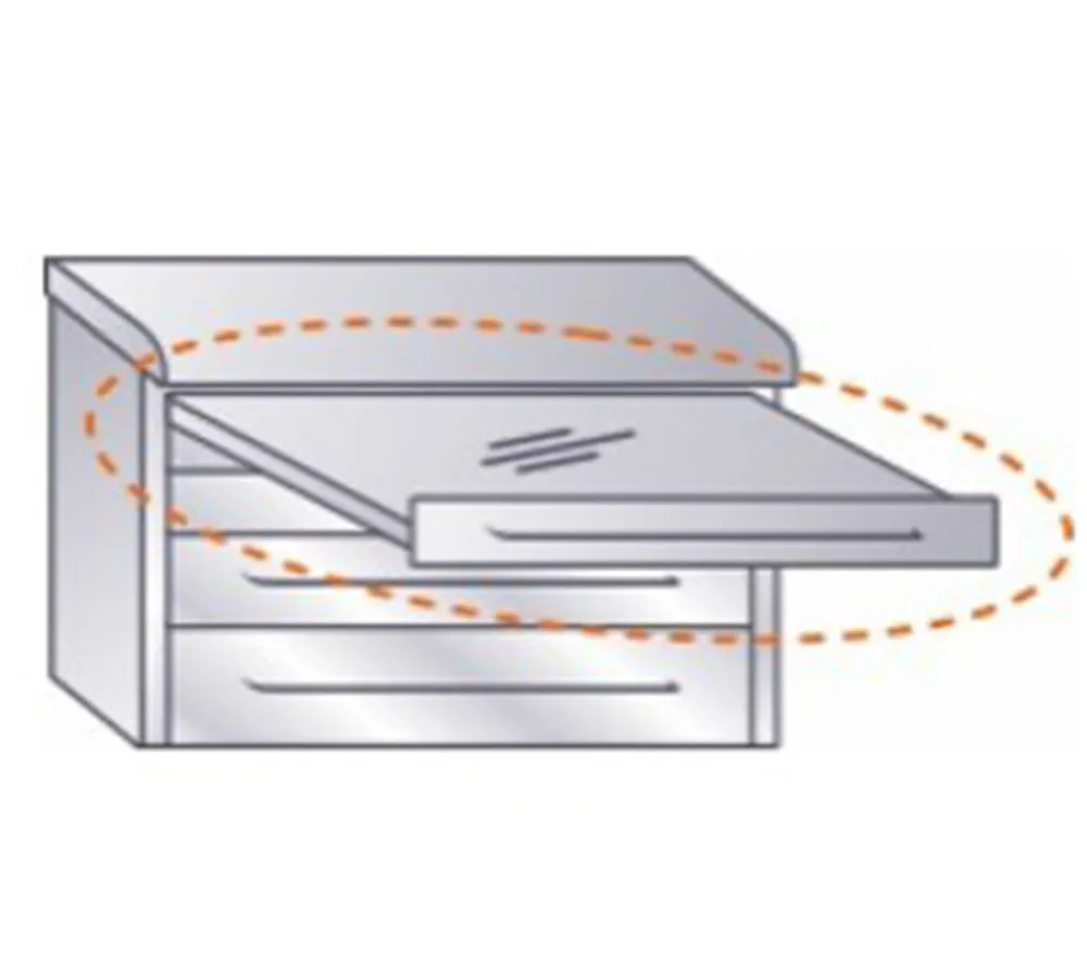 arkodor выдвижной столик со стеклом (на месте верхней полки)  2
