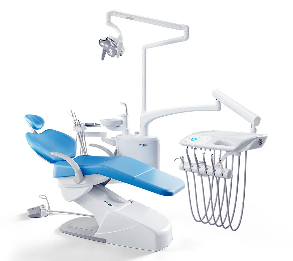 lifedent p3-c стоматологическая установка с нижней подачей  9