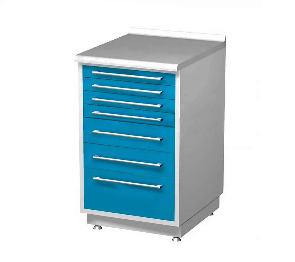 arkodor ar-17 металлическая тумба с семью выдвижными ящиками