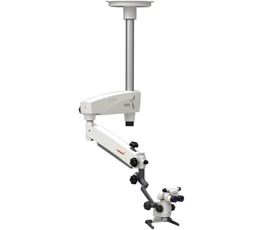 labomed prima dnt стоматологический операционный микроскоп с 5-ти ступенчатым увеличением и светодиодным освещением  3