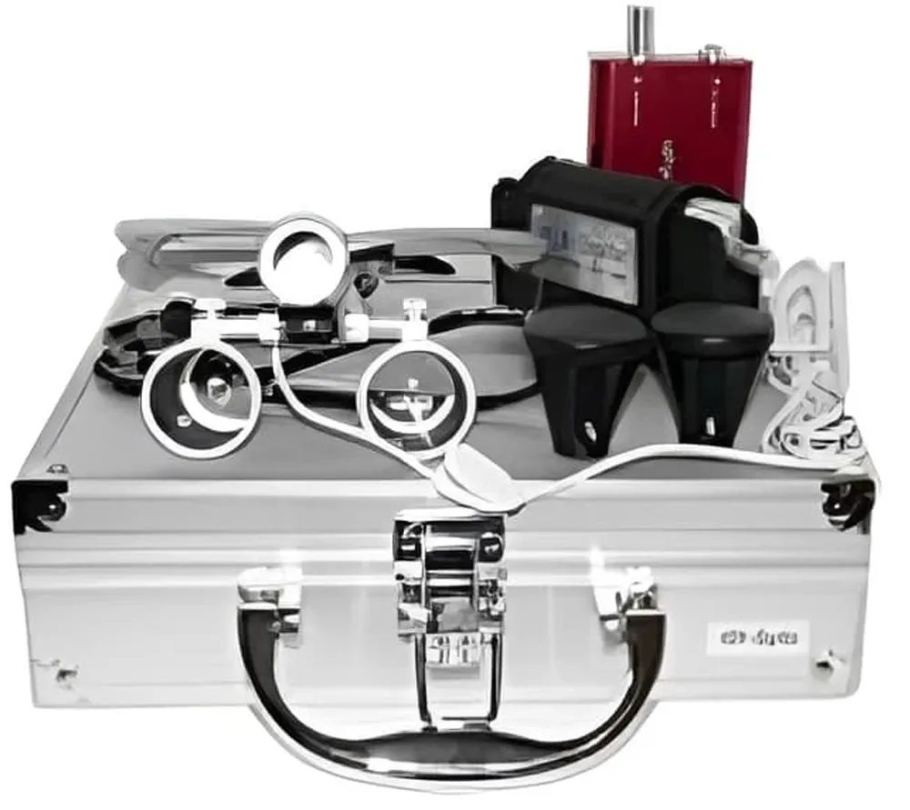 magnifier optic–max xx-420l бинокулярная лупа с подсветкой, рабочее состояние 420 мм