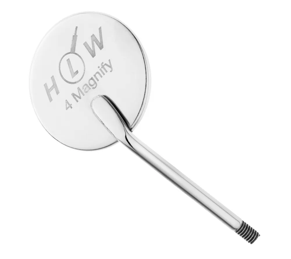 hlw зеркало стоматологическое №4, 22 мм (упак 12 шт)  2