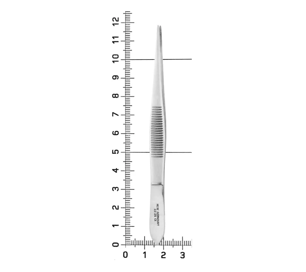 hlw пинцет анатомический, 115 мм  4