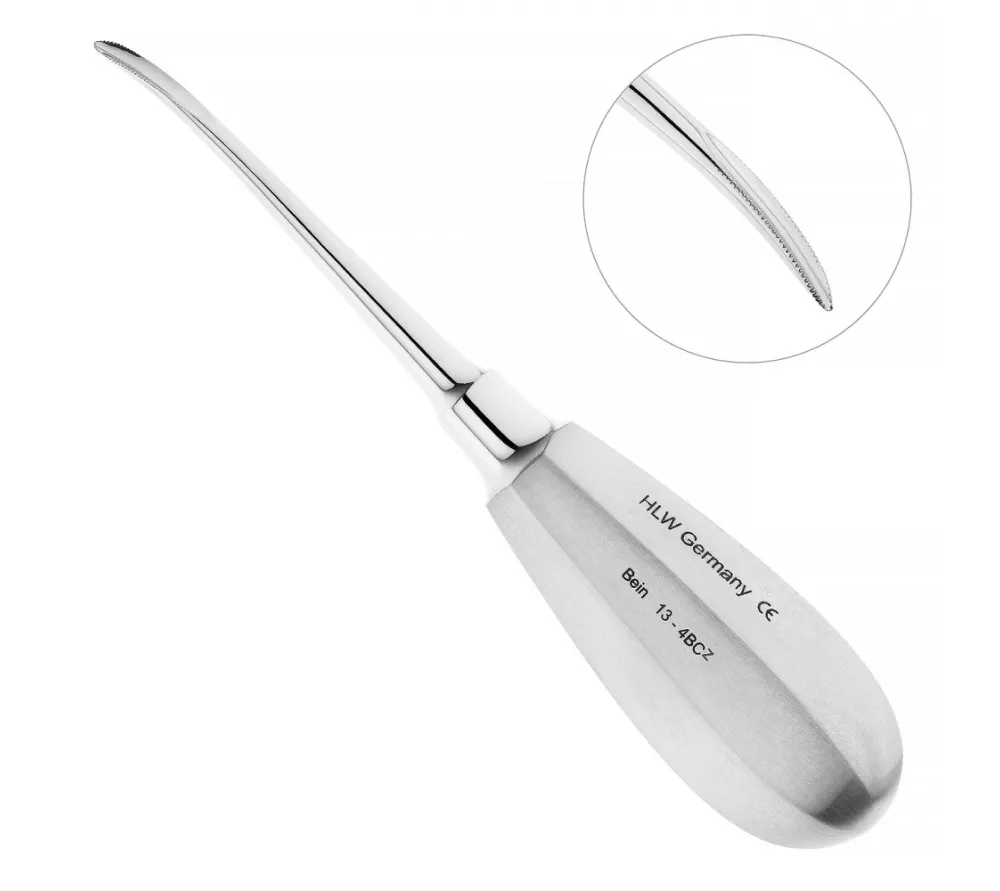 hlw bein элеватор, зубчатый, изогнутый,  3 мм