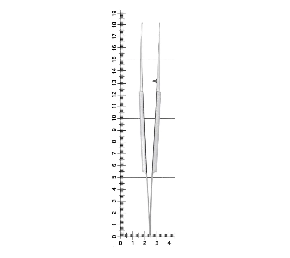 hlw пинцет микрохирургический изогнутый, 180 мм  5