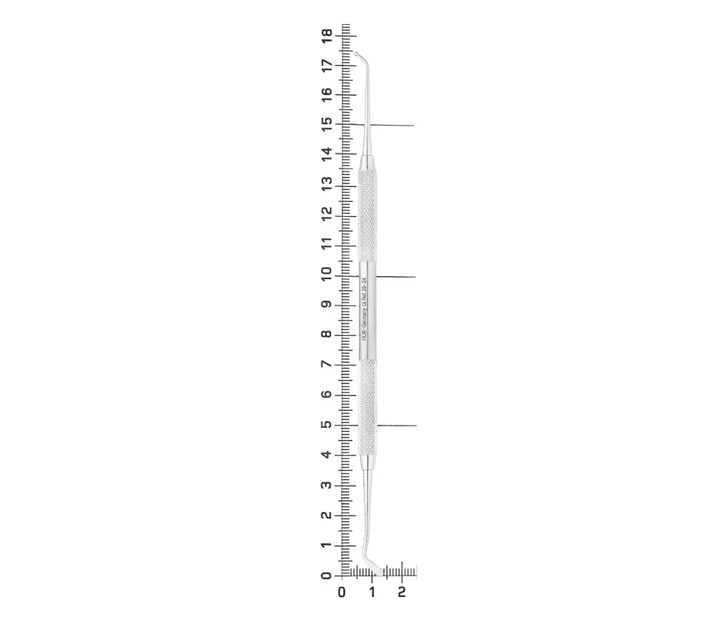 hlw гладилка комбинированная с шаровидным штопфером, 1,5 мм  5