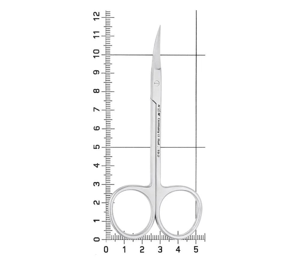 hlw iris ножницы медицинские изогнутые, 115 мм  5