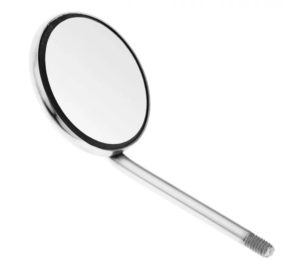 hlw зеркало стоматологическое, родий, №4, 22 мм (упак 12 шт)