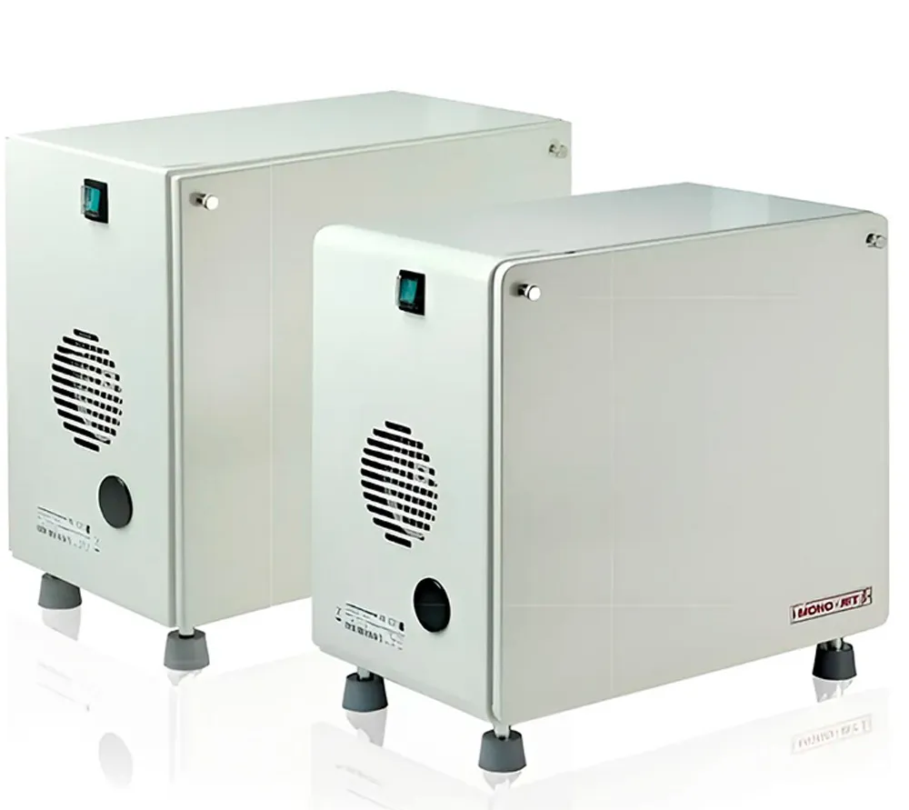 cattani mono-jet beta вакуумная помпа для влажной аспирации для 1 стоматологической установки, с кожухом, 1250 л/мин  2