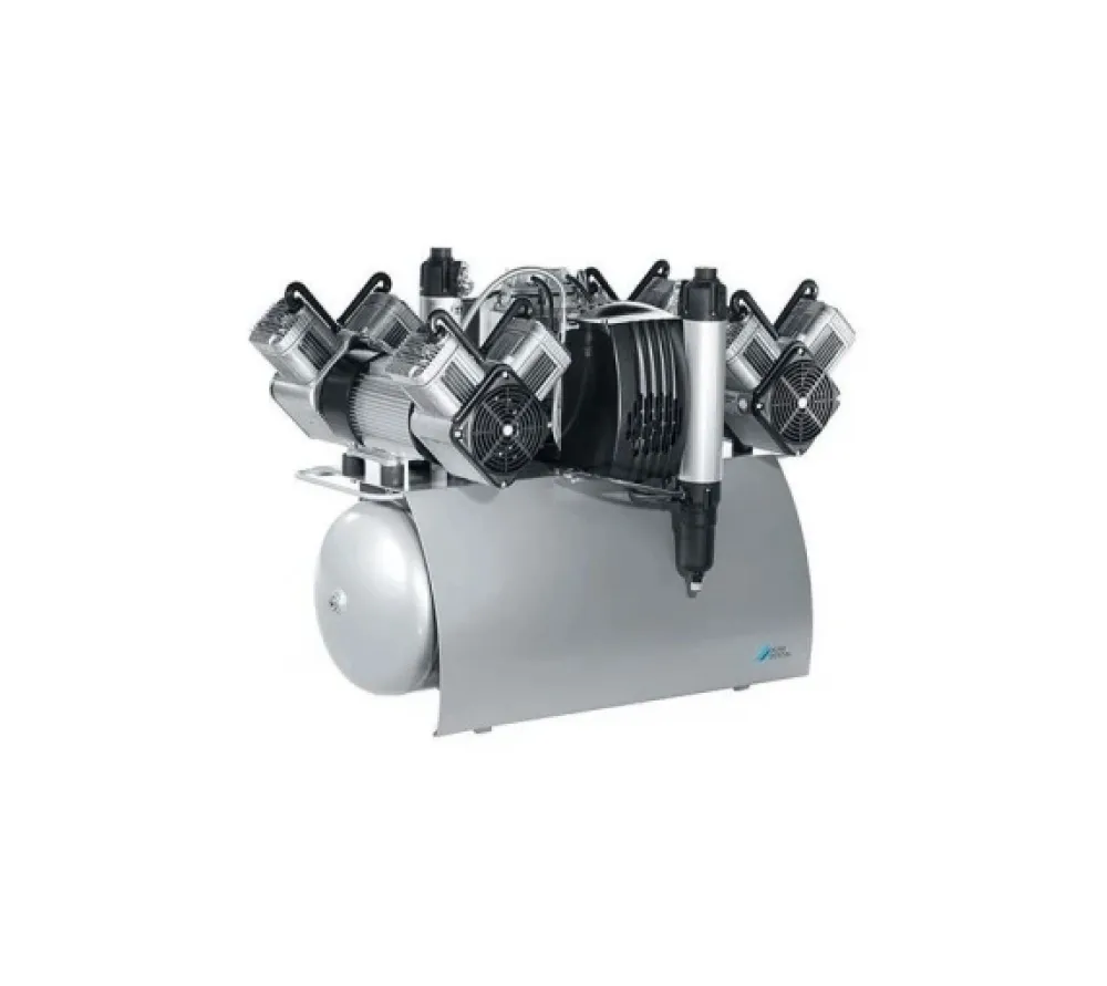 dürr dental quattro tandem безмасляный компрессор для 8 стоматологических установок, двухагрегатный, с осушителем, с ресивером 90 л, 516 л/мин