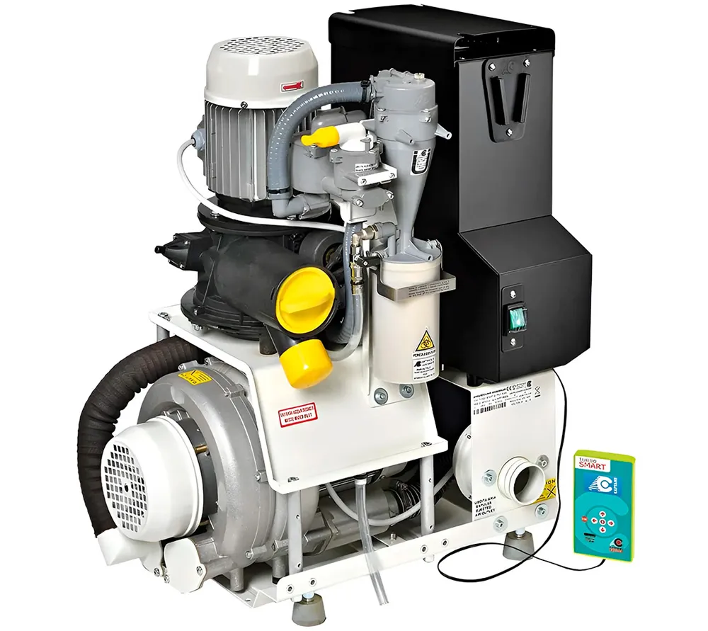 cattani turbo-smart в 2v - аспирационная система влажного типа для 5 установок, 1700 л/мин