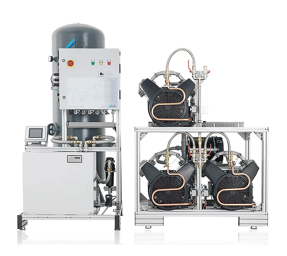 dürr dental р 9000 компрессорная станция для 100 рабочих мест, с ресивером 500 л, 2700 л/мин