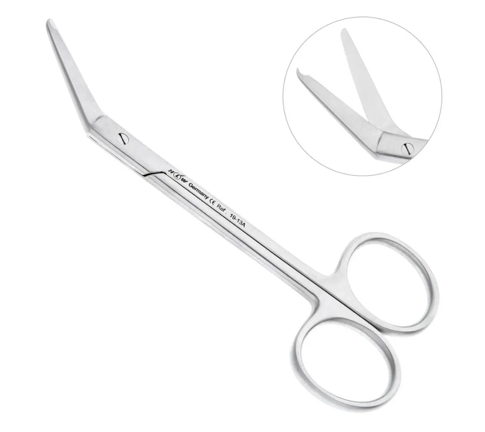 hlw nahtschere 19-13a,115 мм ножницы хирургические угловые для снятия швов