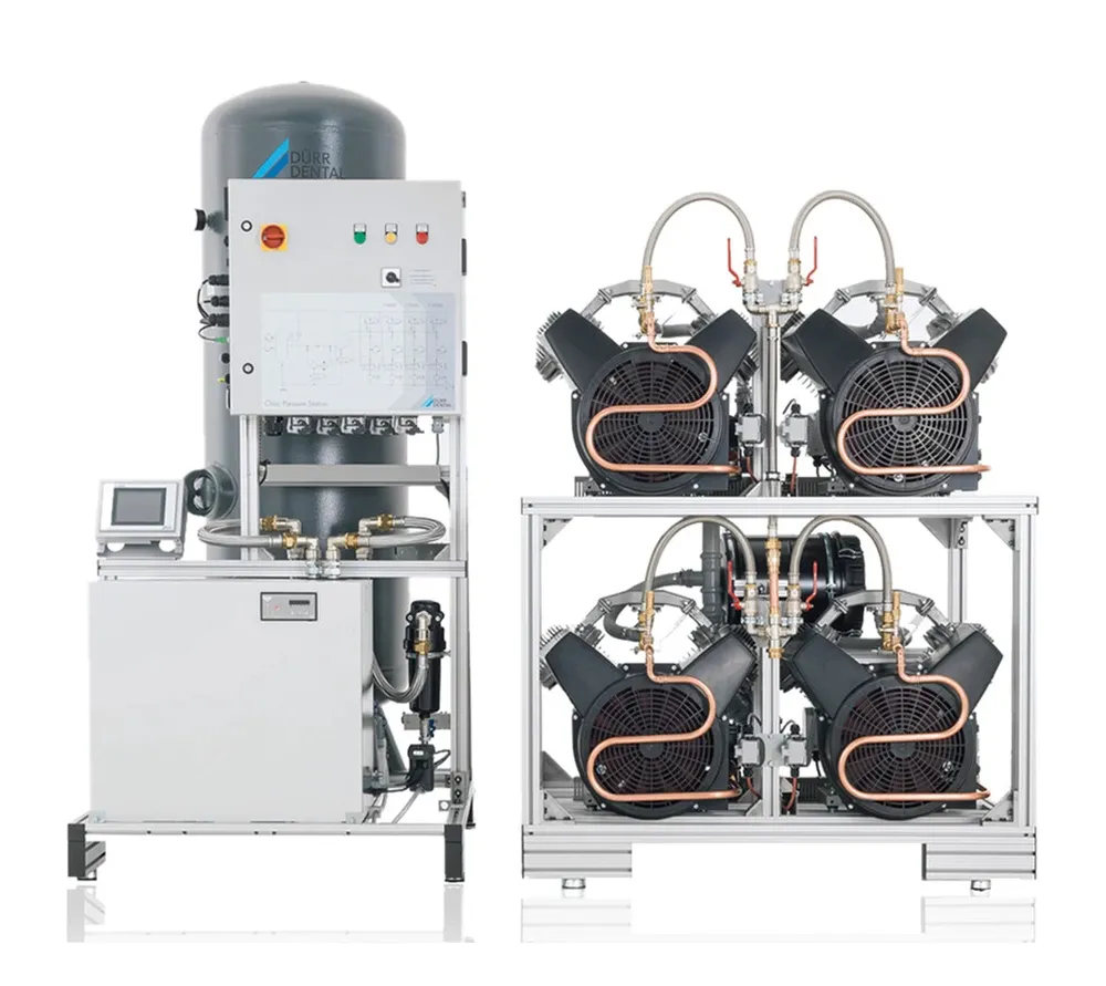 dürr dental р 12000 компрессорная станция для 130 рабочих мест, с ресивером 500 л, 3600 л/мин
