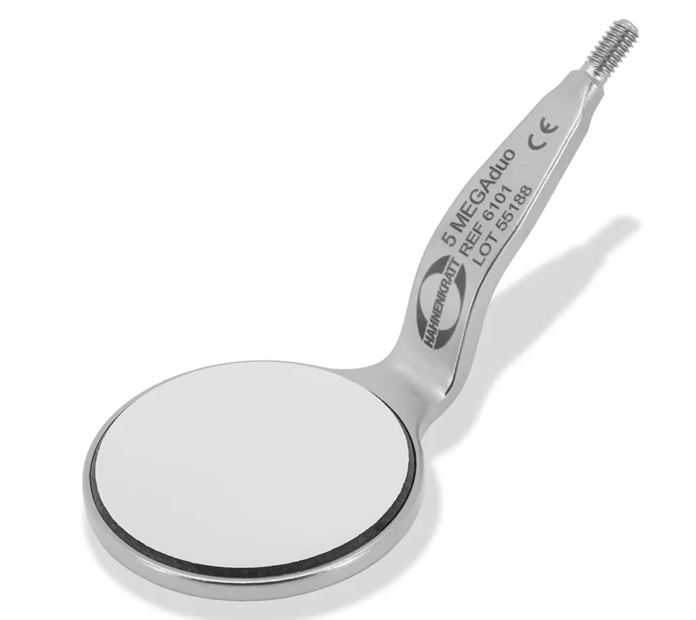 hahnenkratt megaduo fs rhodium ss зеркало двухстороннее, 24мм (6 шт в упаковке)