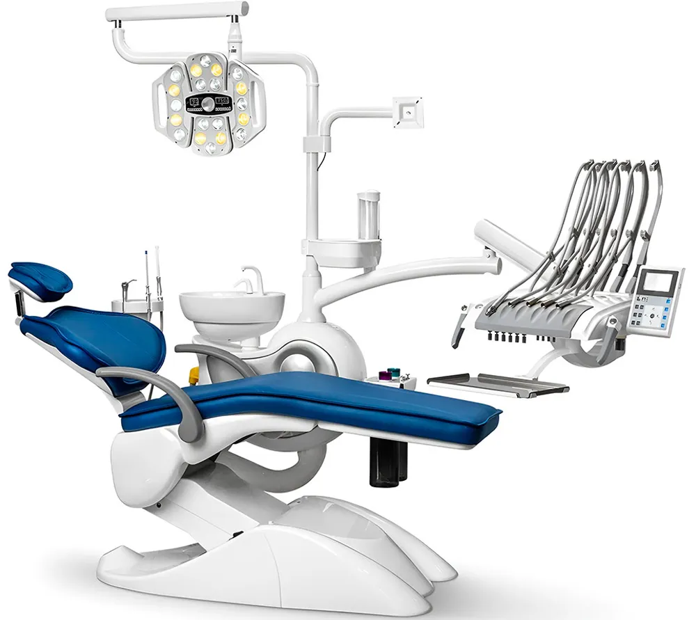 mercury safety m2 стоматологическая установка с нижней/верхней подачей инструментов с 24-диодным светильником  2