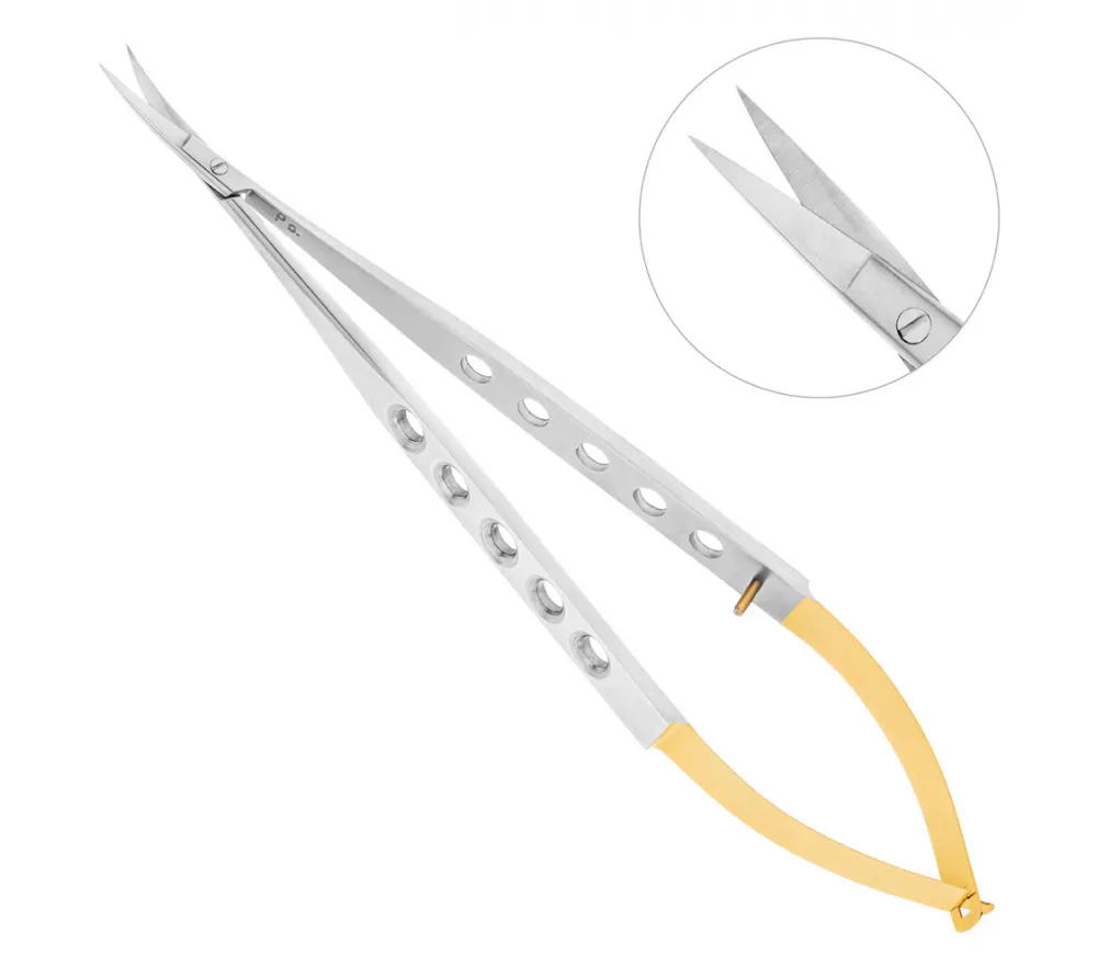 hlw micro schere tc ножницы-микро изогнутые, 170 мм