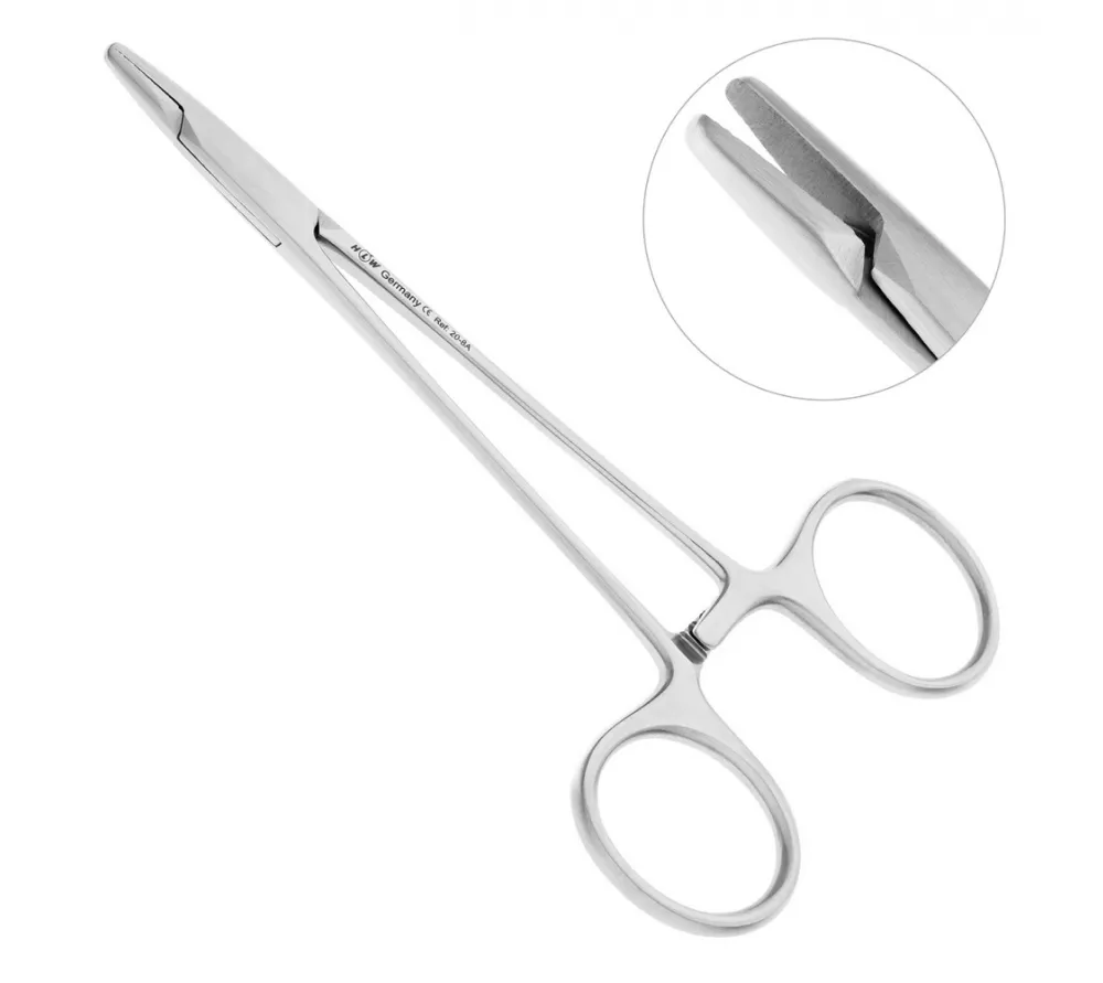 hlw webster иглодержатель хирургический гладкий, 12,5 см