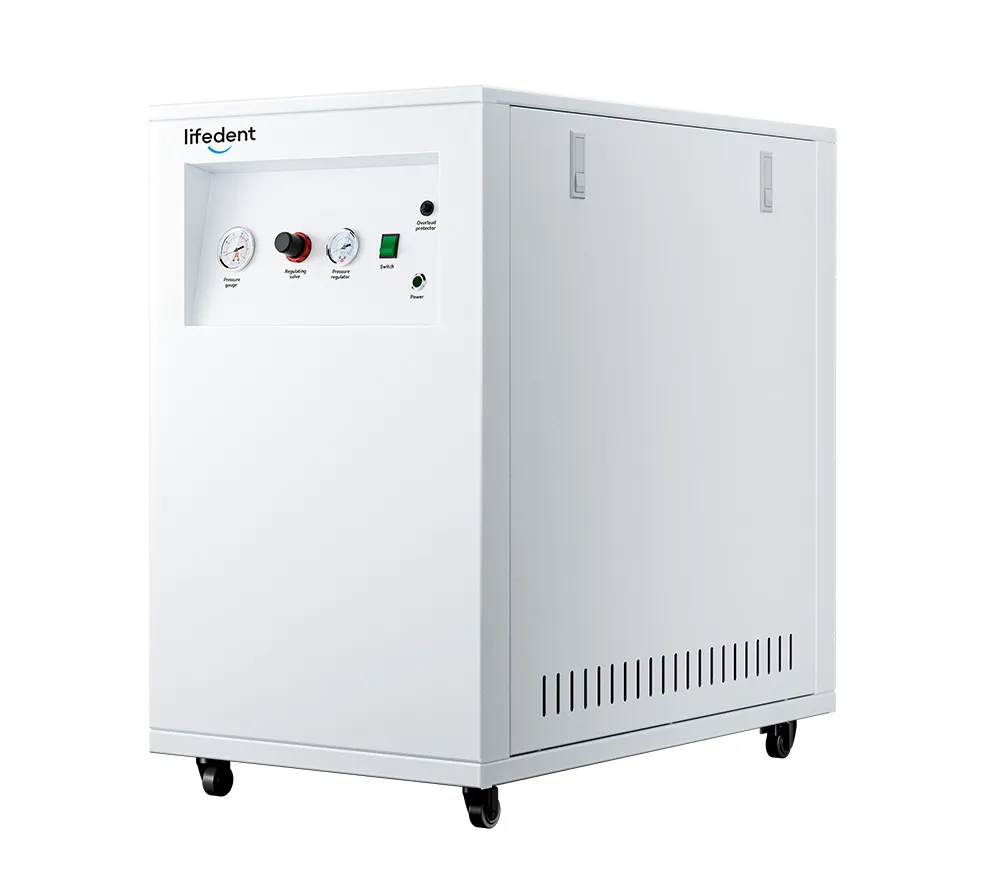 lifedent sp075 компрессор в кожухе для 1 стоматологической установки, с осушителем, 32 л, 80 л/мин