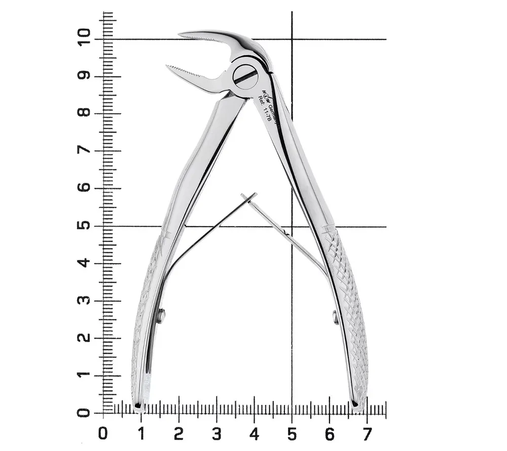 hlw 11-7b щипцы для удаления зубов детские нижние, корневые  2