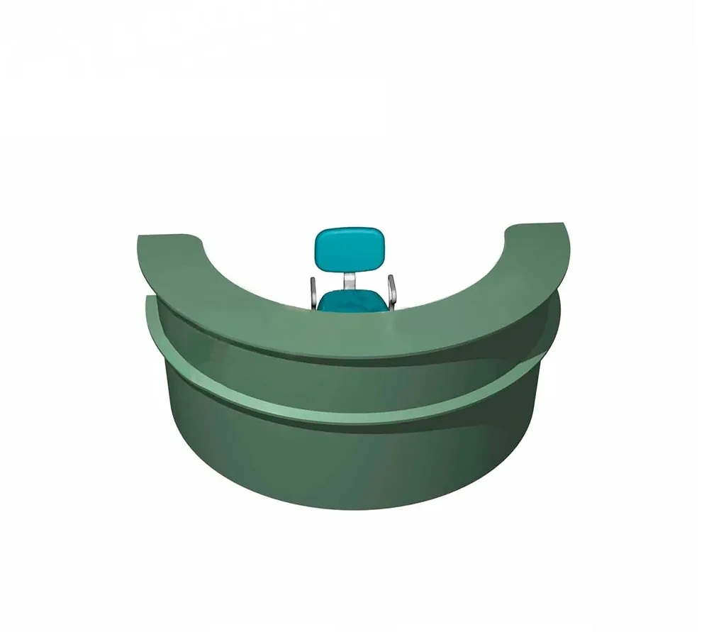 arkodor ar-a22n стойка администратора полукруглая, набор из двух элементов