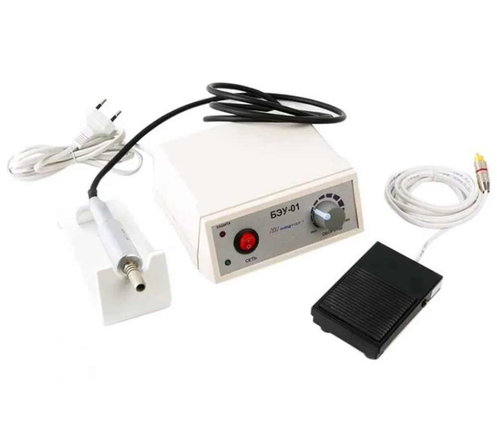 медторг+ бэу-01.04 220в + дп-4 настольный блок управления, с щеточным микромотором дп-4